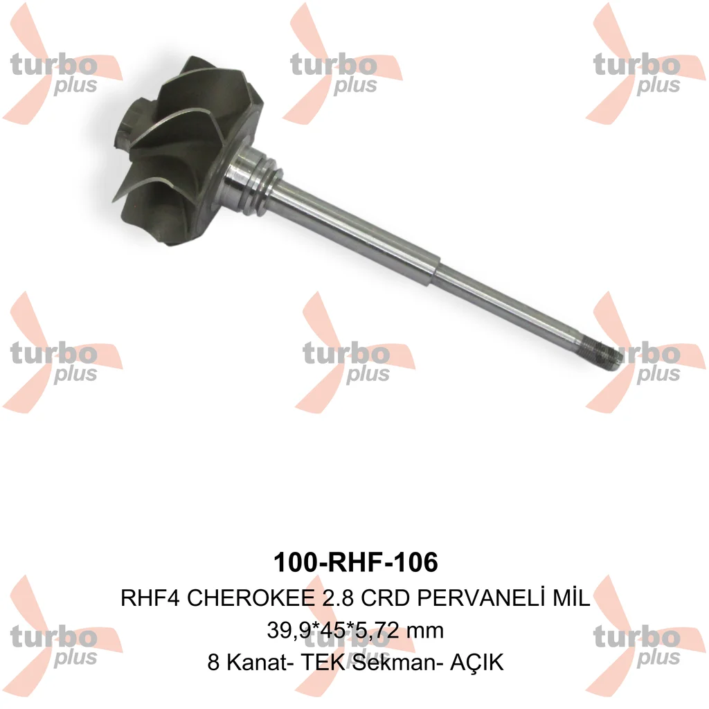 Turbo Plus | RHF4 CHEROKEE 2.8 CRD PERVANELİ MİL