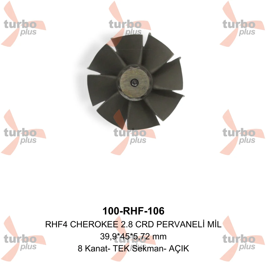 Turbo Plus | RHF4 CHEROKEE 2.8 CRD PERVANELİ MİL