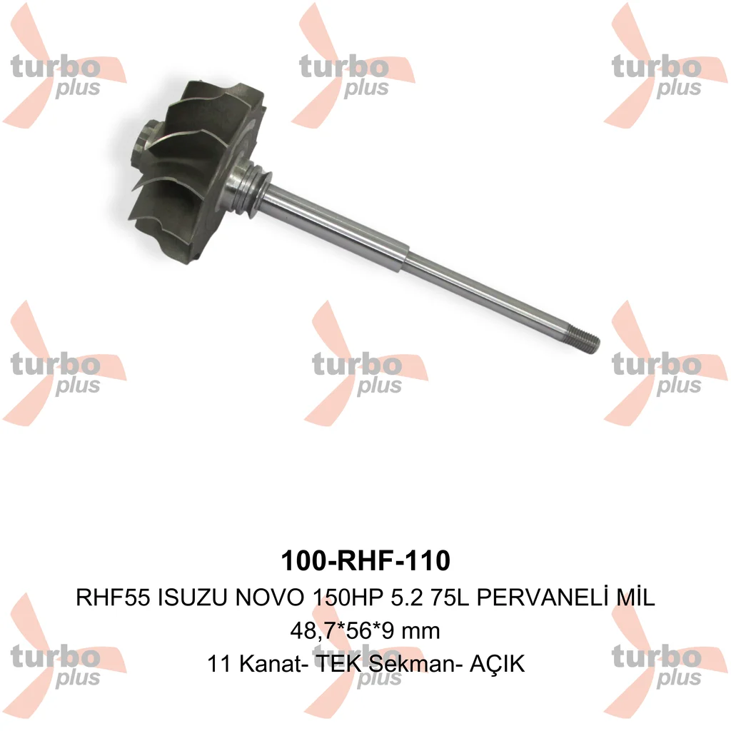 Turbo Plus | RHF55 ISUZU NOVO 150HP 5.2 75L PERVANELİ MİL