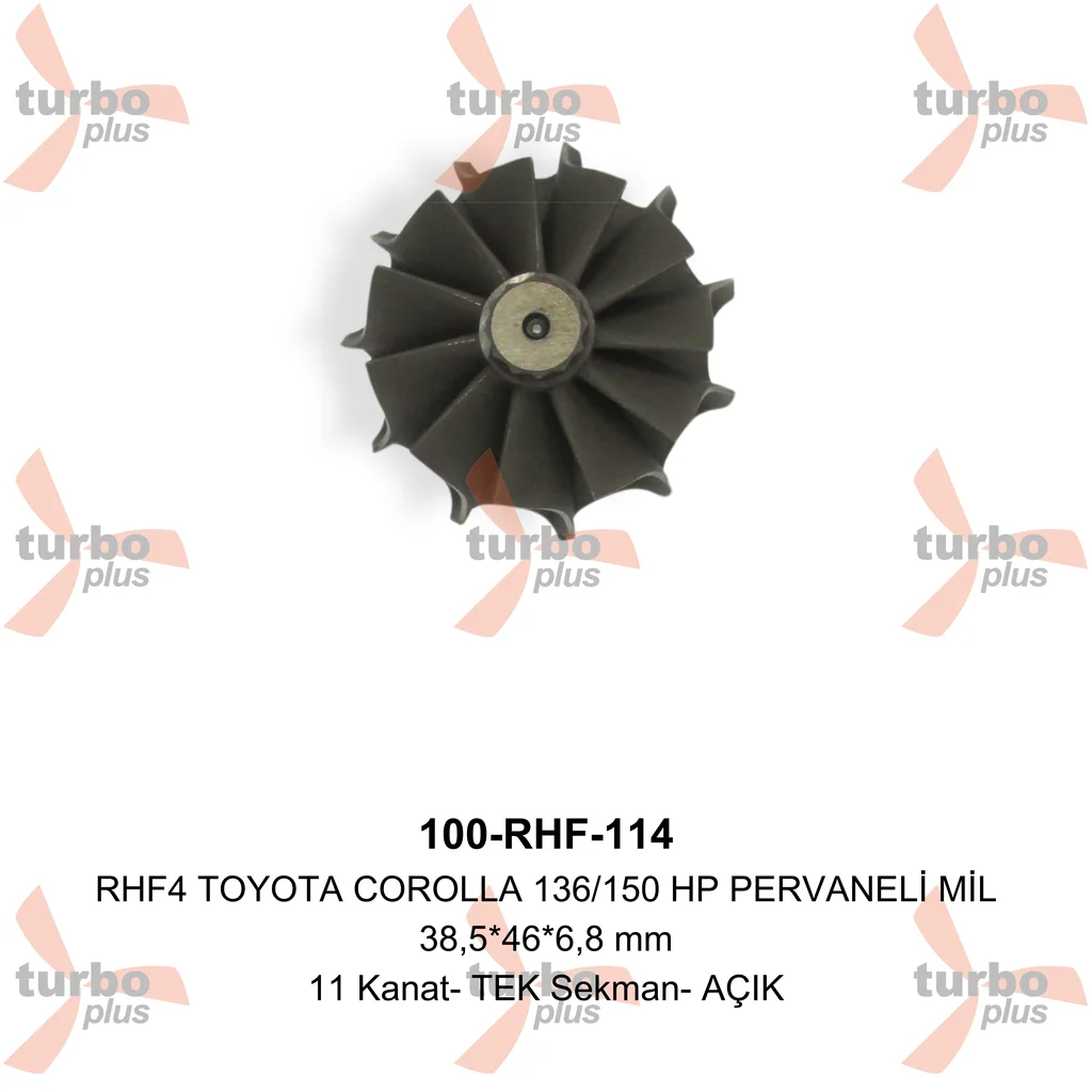 Turbo Plus | RHF4 TOYOTA COROLLA 136/150 HP PERVANELİ MİL
