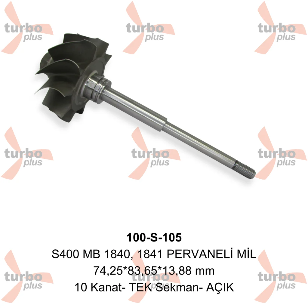 Turbo Plus | S400 MB 1840, 1841 PERVANELİ MİL