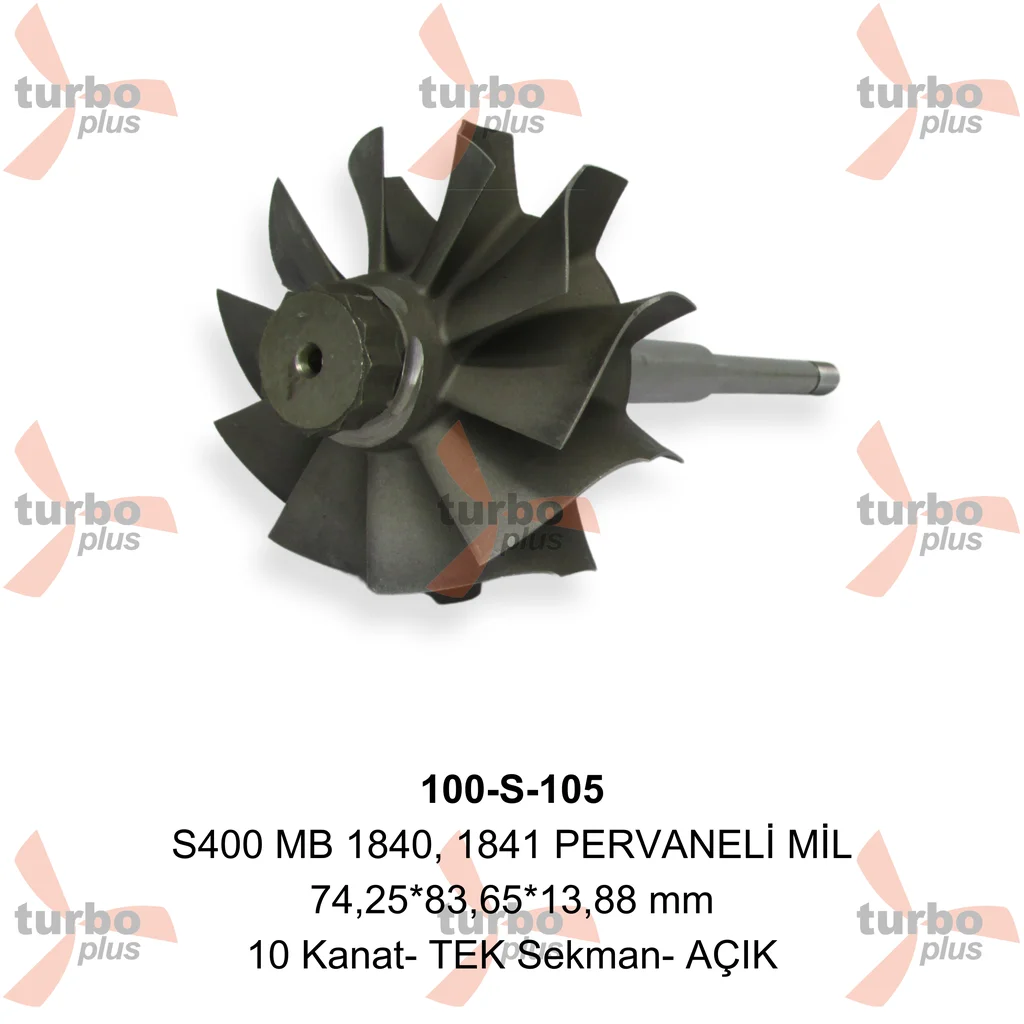 Turbo Plus | S400 MB 1840, 1841 PERVANELİ MİL