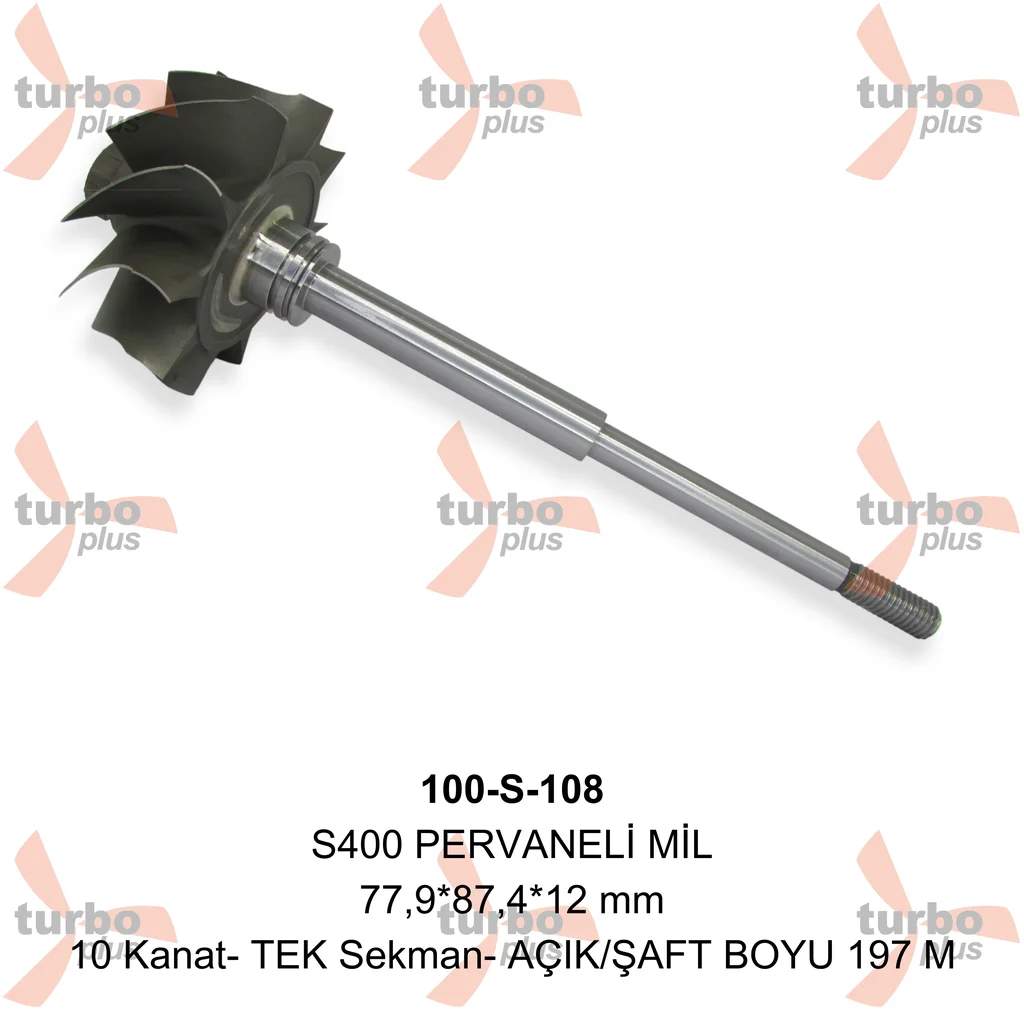 Turbo Plus | S400 PERVANELİ MİL