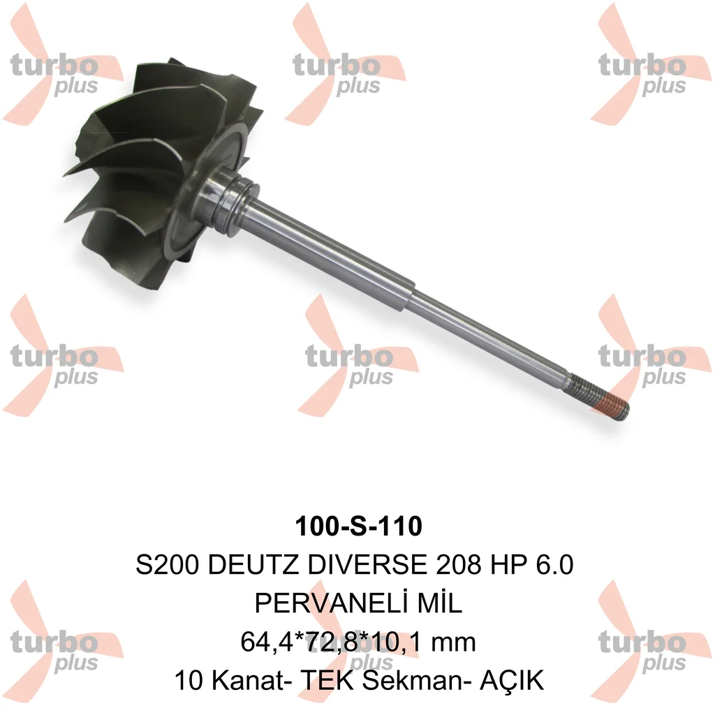 Turbo Plus | S200 DEUTZ DIVERSE 208 HP 6.0 PERVANELİ MİL