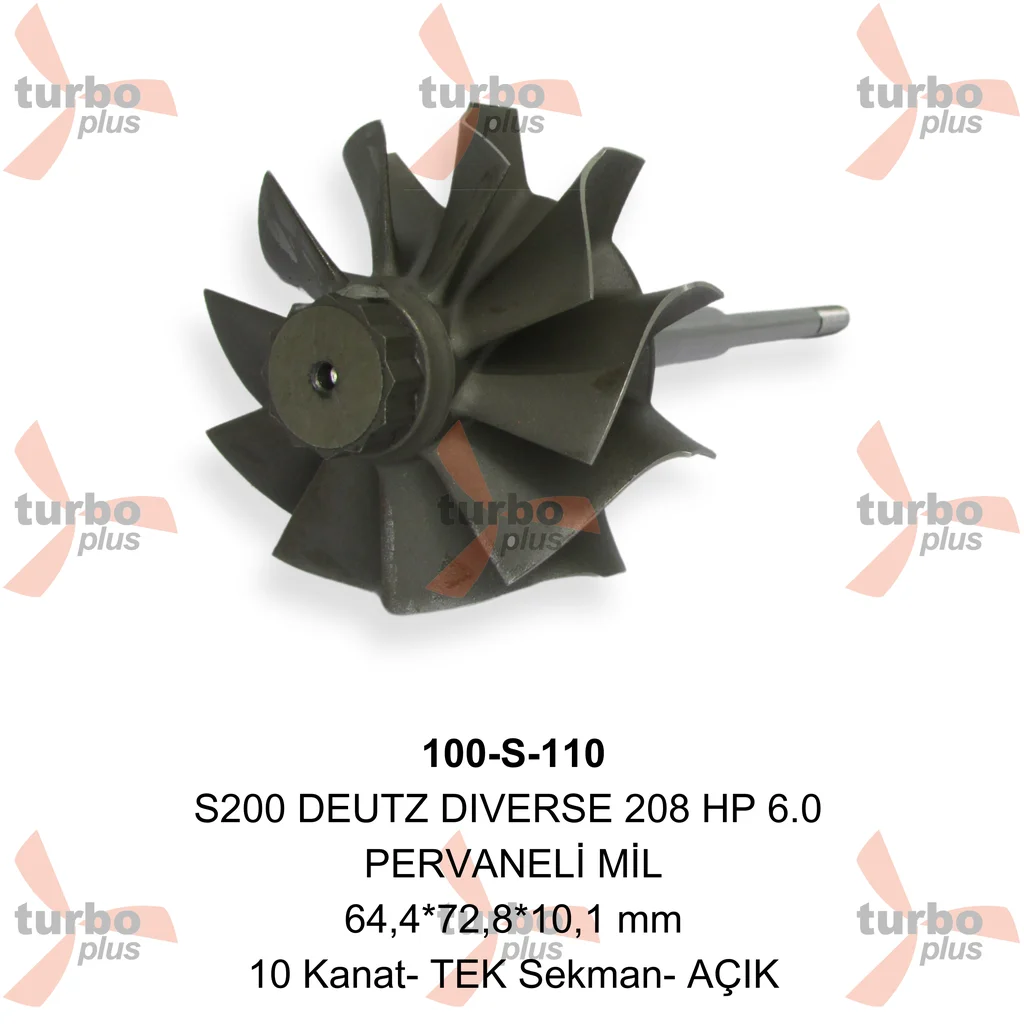 Turbo Plus | S200 DEUTZ DIVERSE 208 HP 6.0 PERVANELİ MİL