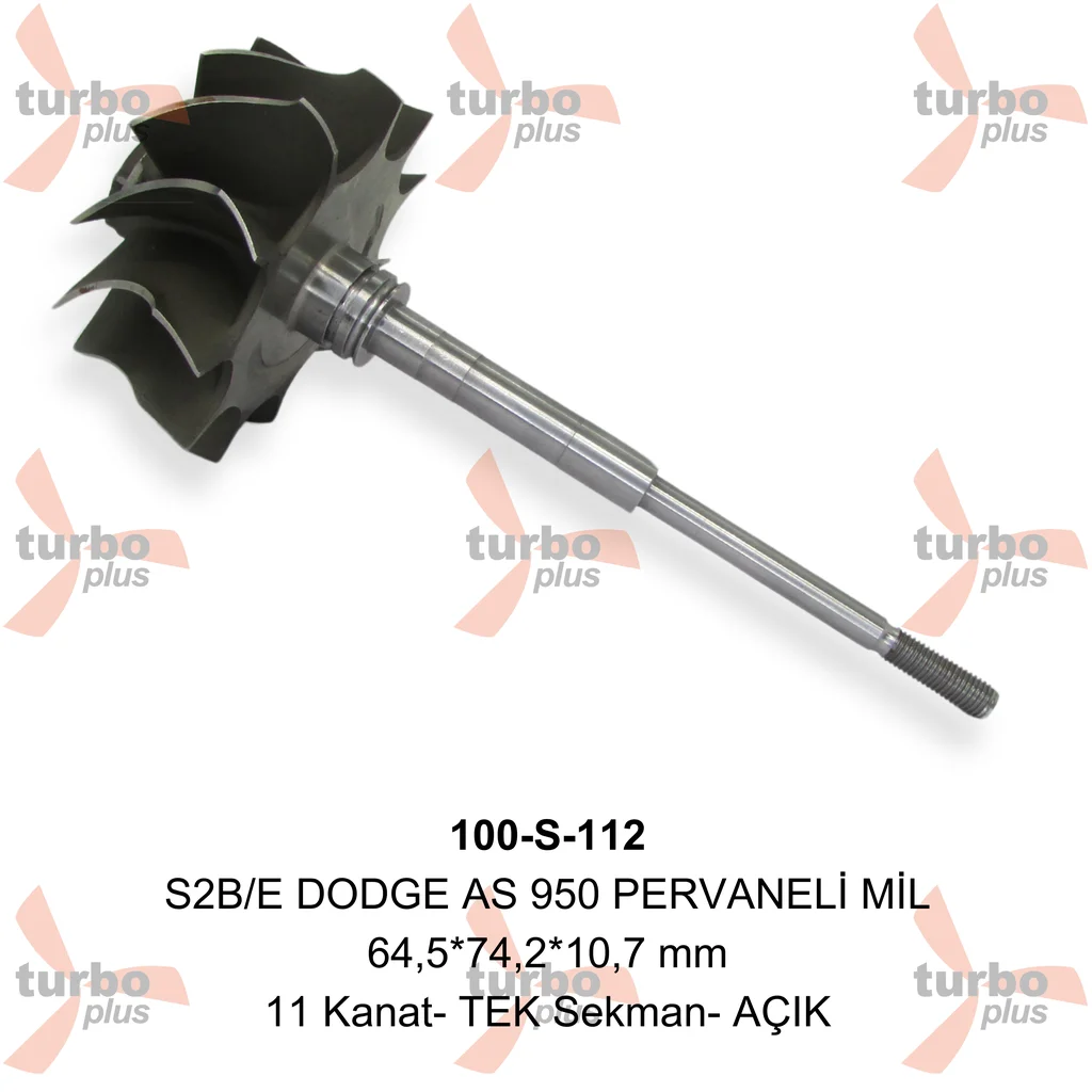 Turbo Plus | S2B/E DODGE AS 950 PERVANELİ MİL