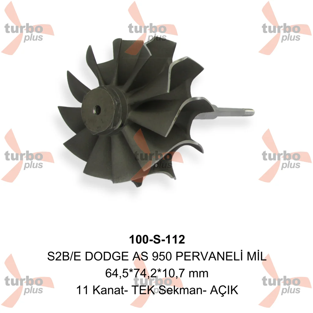 Turbo Plus | S2B/E DODGE AS 950 PERVANELİ MİL