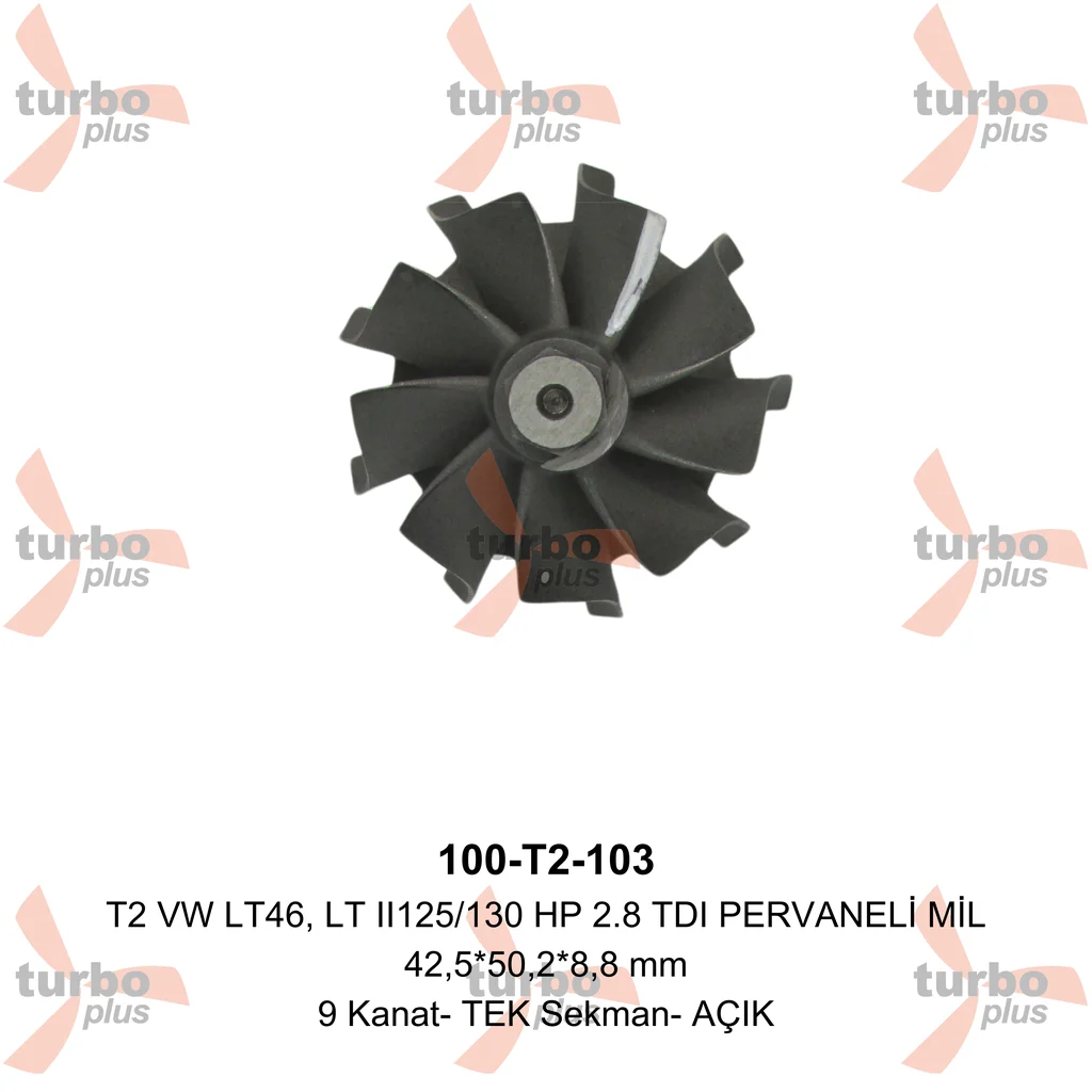 Turbo Plus | T2 VW LT46, LT II125/130 HP 2.8 TDI PERVANELİ MİL