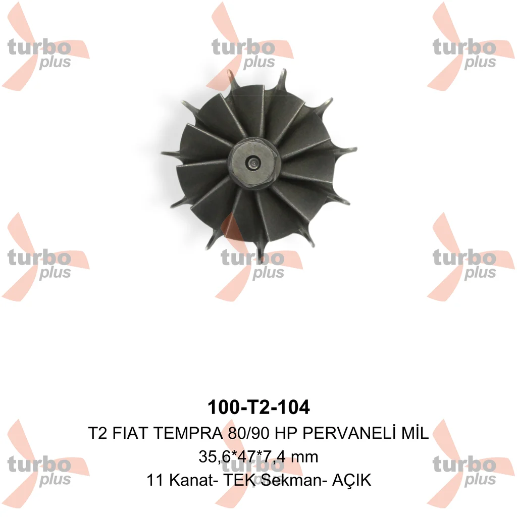 Turbo Plus | T2 FIAT TEMPRA 80/90 HP PERVANELİ MİL