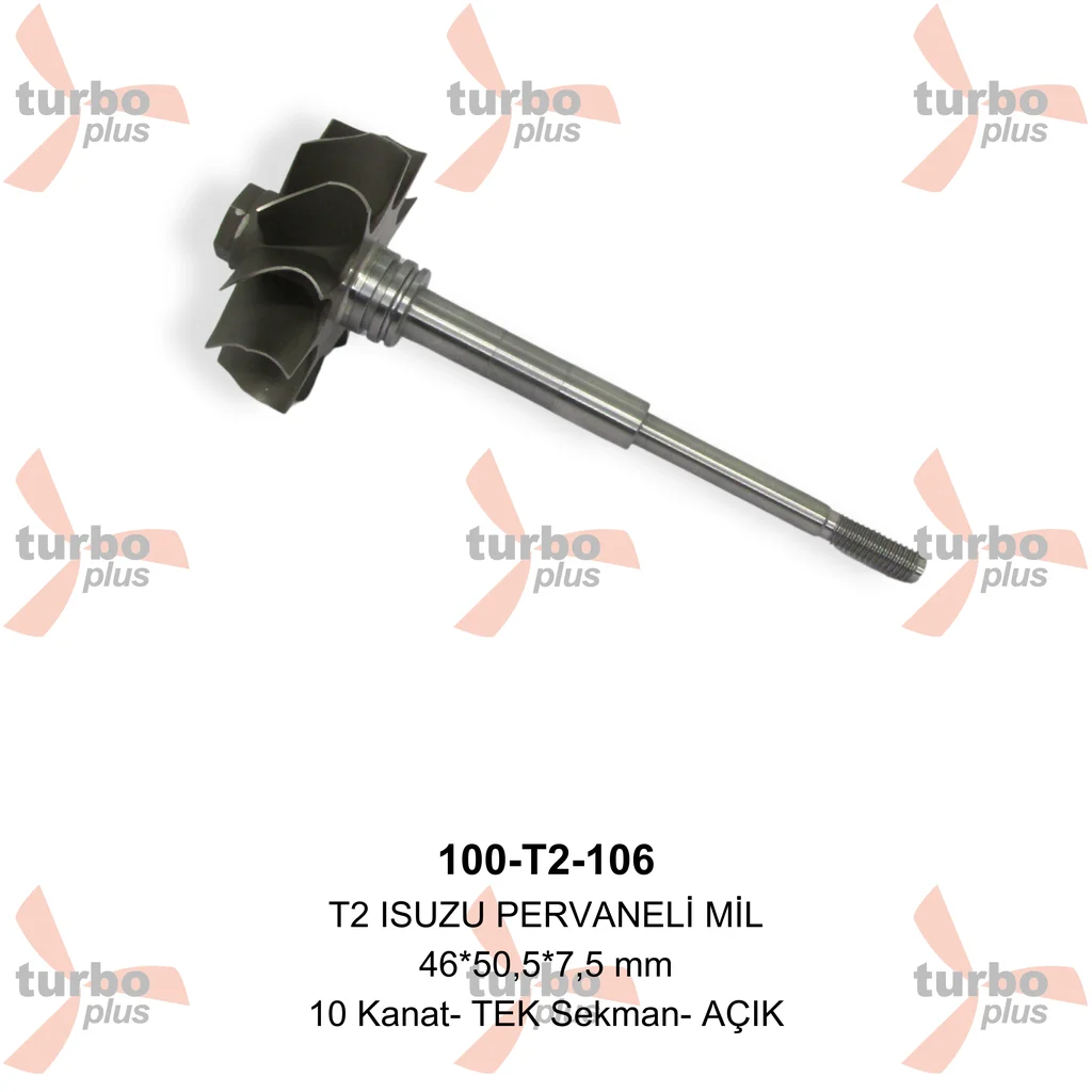 Turbo Plus | T2 ISUZU PERVANELİ MİL