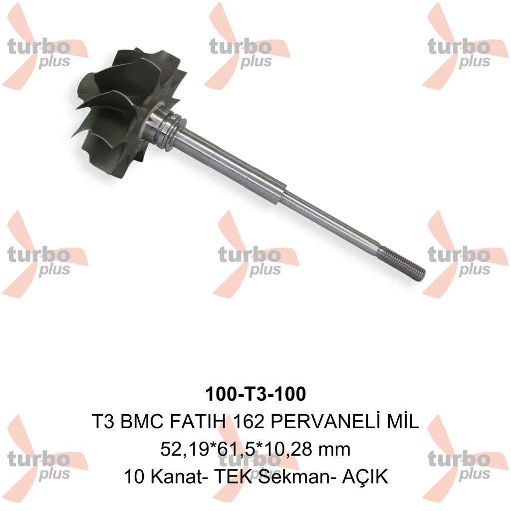 Turbo Plus | T3 BMC FATIH 162 PERVANELİ MİL