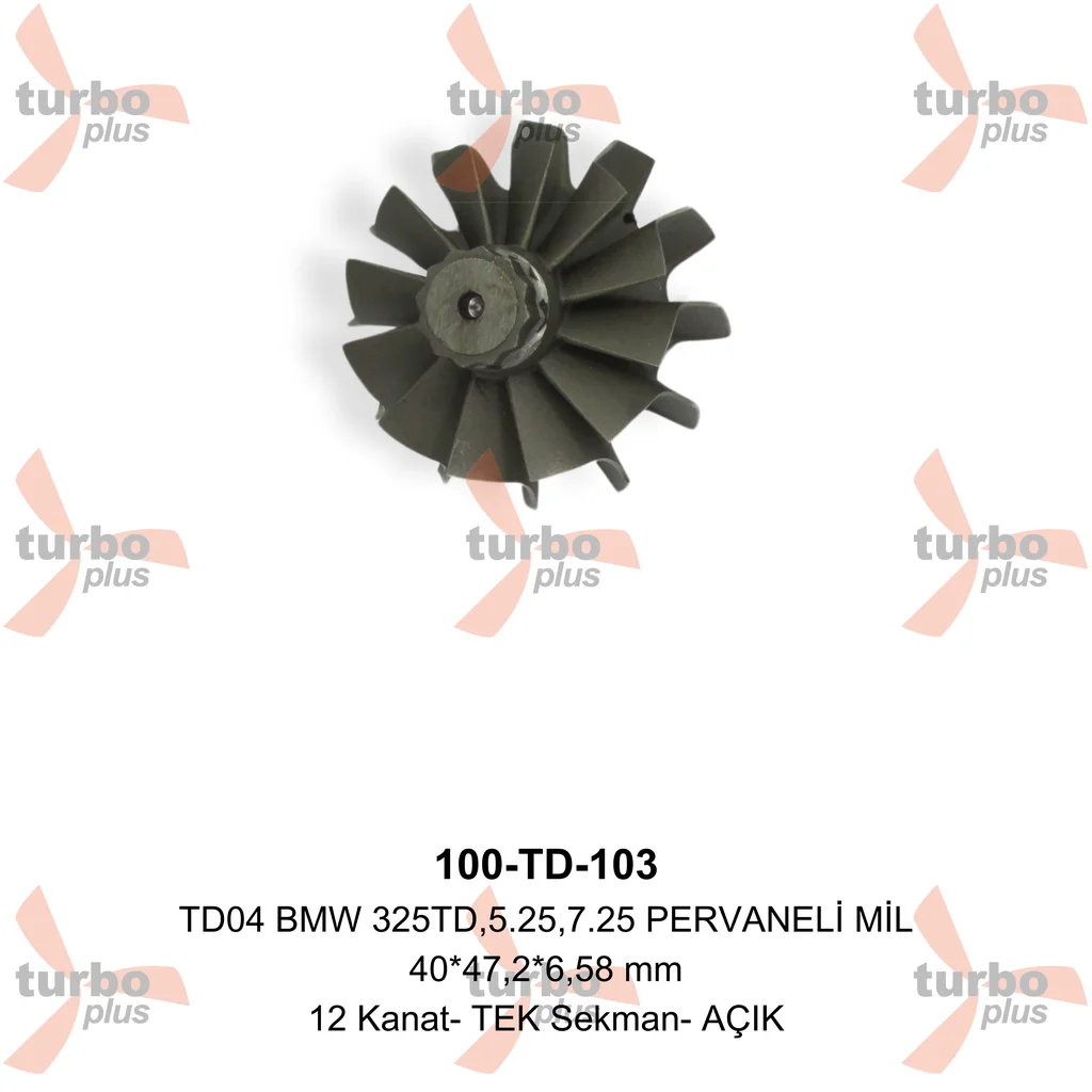 Turbo Plus | TD04 BMW 325TD,5.25,7.25 PERVANELİ MİL