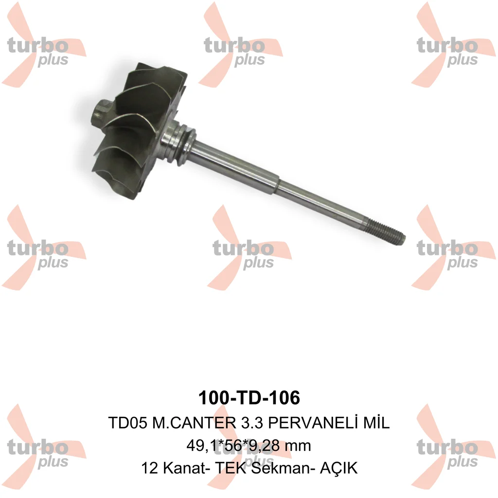 Turbo Plus | TD05 M.CANTER 3.3 PERVANELİ MİL