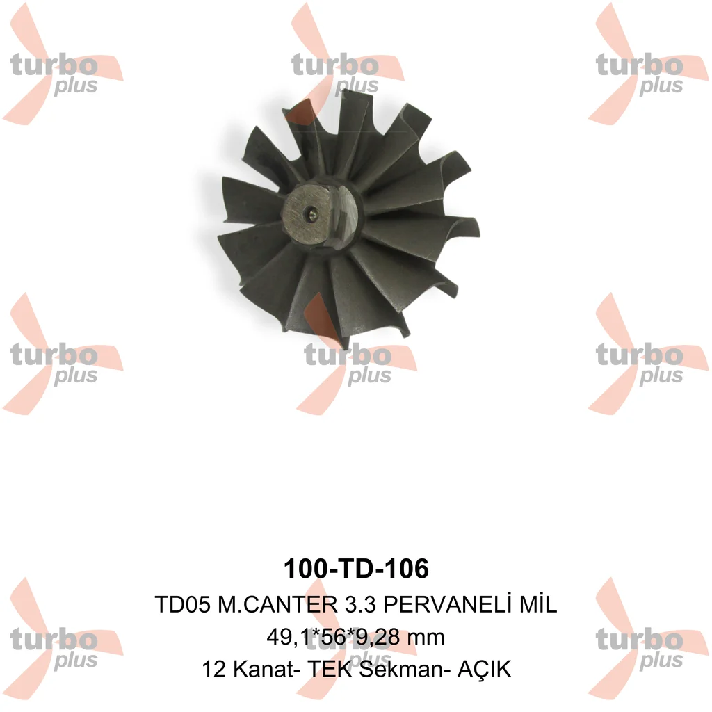 Turbo Plus | TD05 M.CANTER 3.3 PERVANELİ MİL