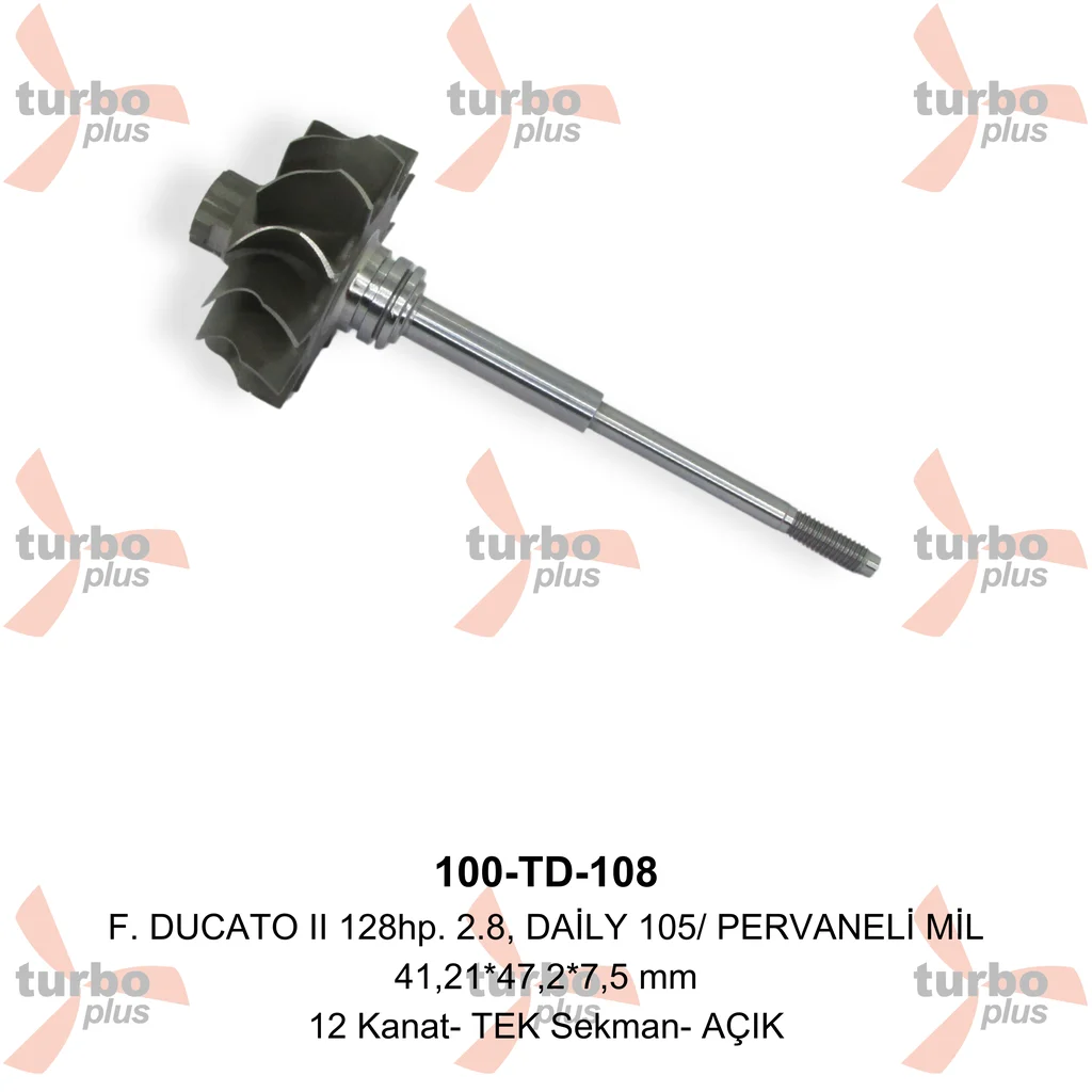 Turbo Plus | F. DUCATO II 128hp. 2.8, DAİLY 105/ PERVANELİ MİL