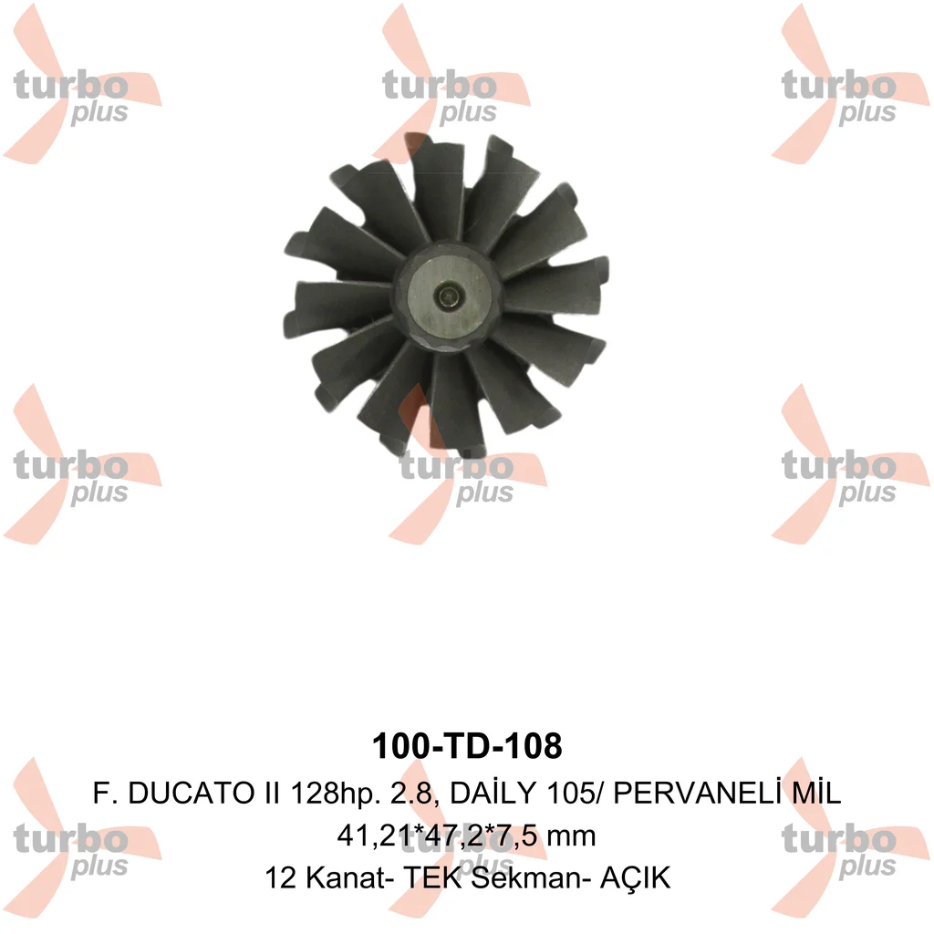 Turbo Plus | F. DUCATO II 128hp. 2.8, DAİLY 105/ PERVANELİ MİL