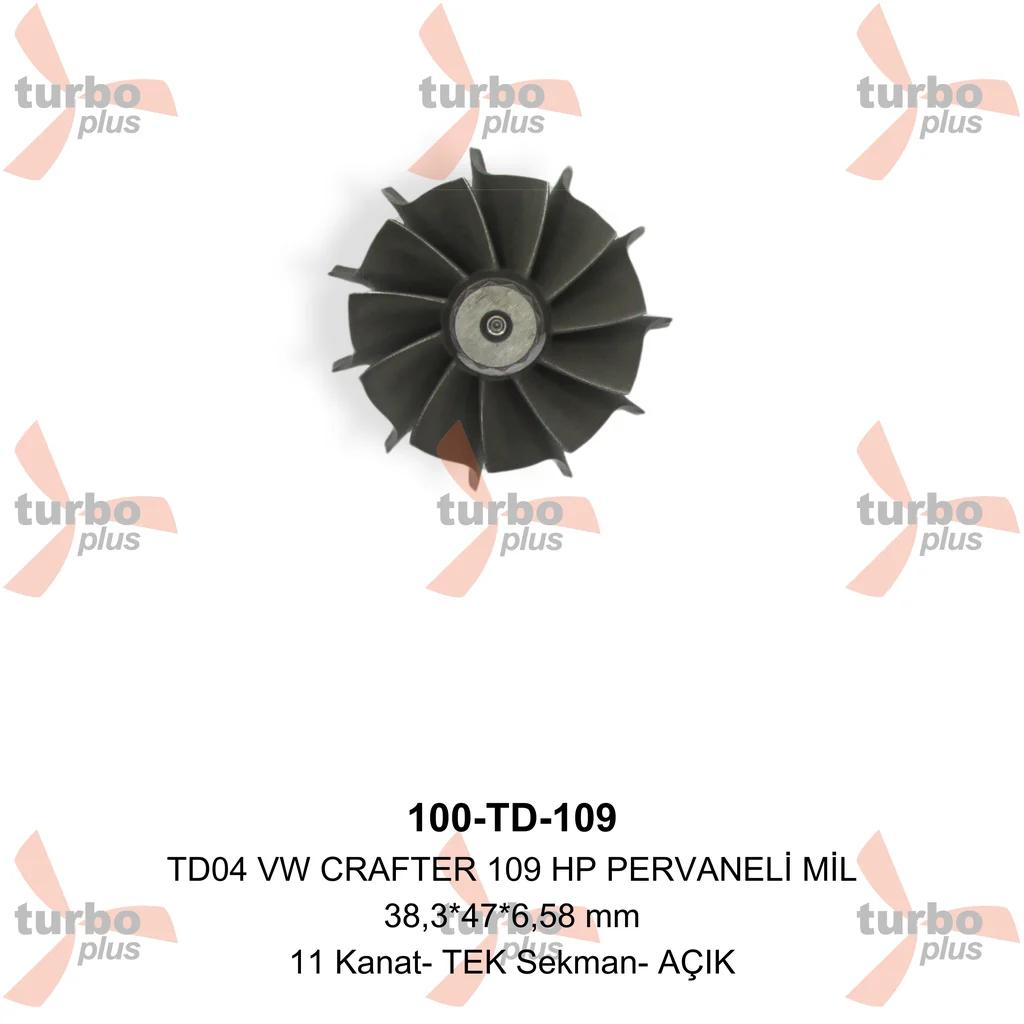 Turbo Plus | TD04 VW CRAFTER 109 HP PERVANELİ MİL