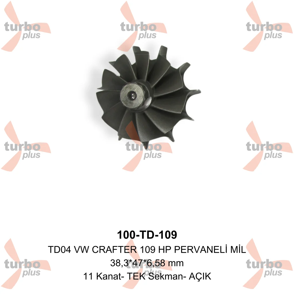 Turbo Plus | TD04 VW CRAFTER 109 HP PERVANELİ MİL