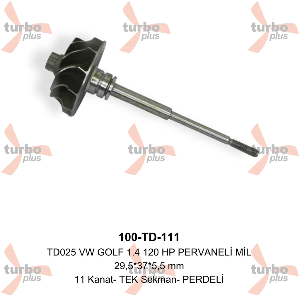 Turbo Plus | TD025 VW GOLF 1.4 120 HP PERVANELİ MİL