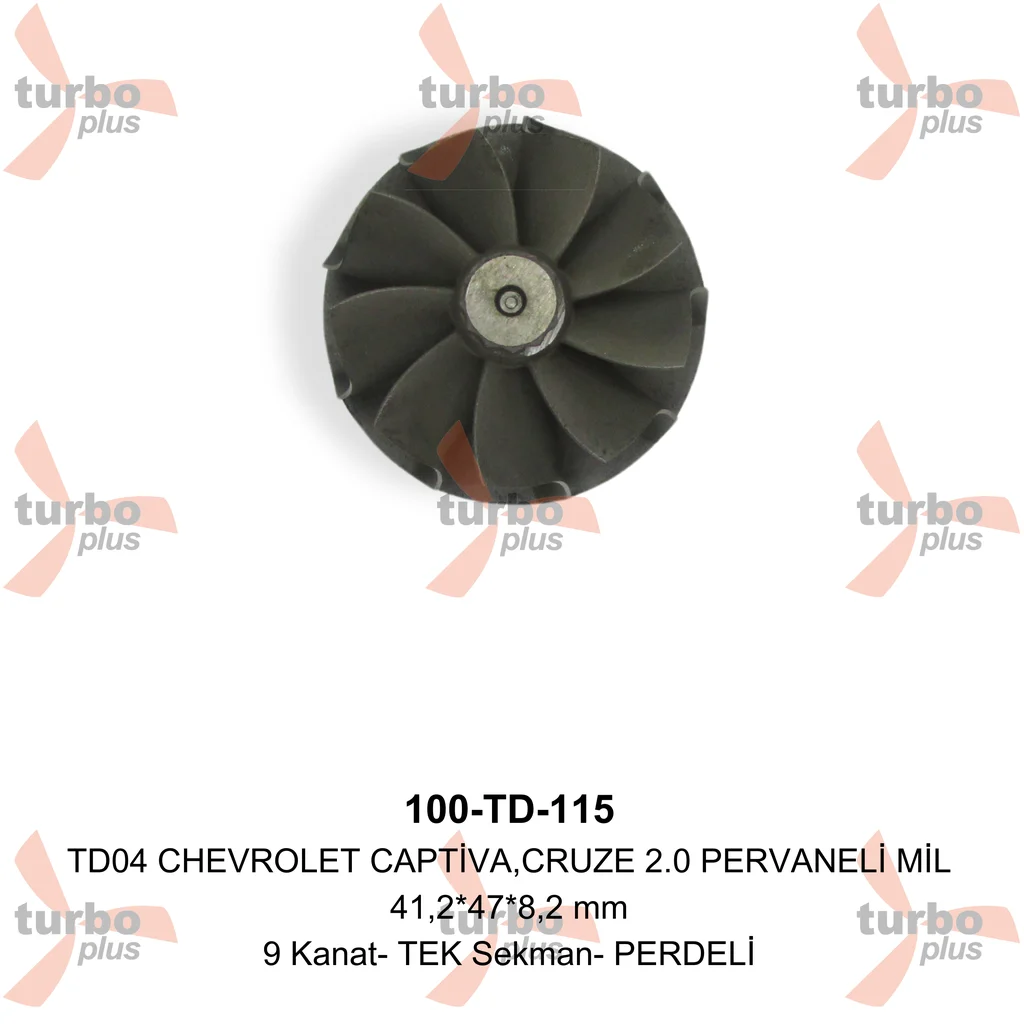 Turbo Plus | TD04 CHEVROLET CAPTİVA,CRUZE 2.0 PERVANELİ MİL