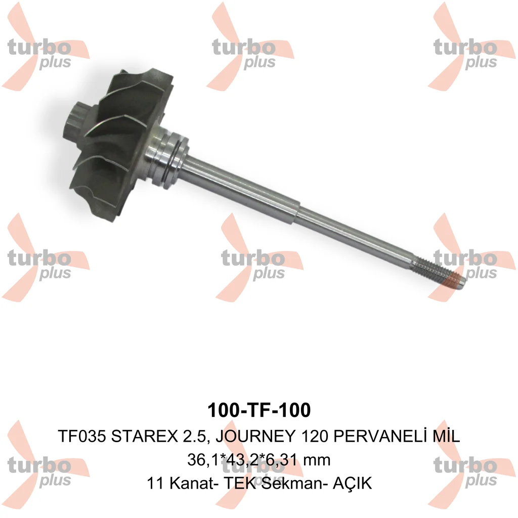 Turbo Plus | TF035 STAREX 2.5, JOURNEY 120 PERVANELİ MİL