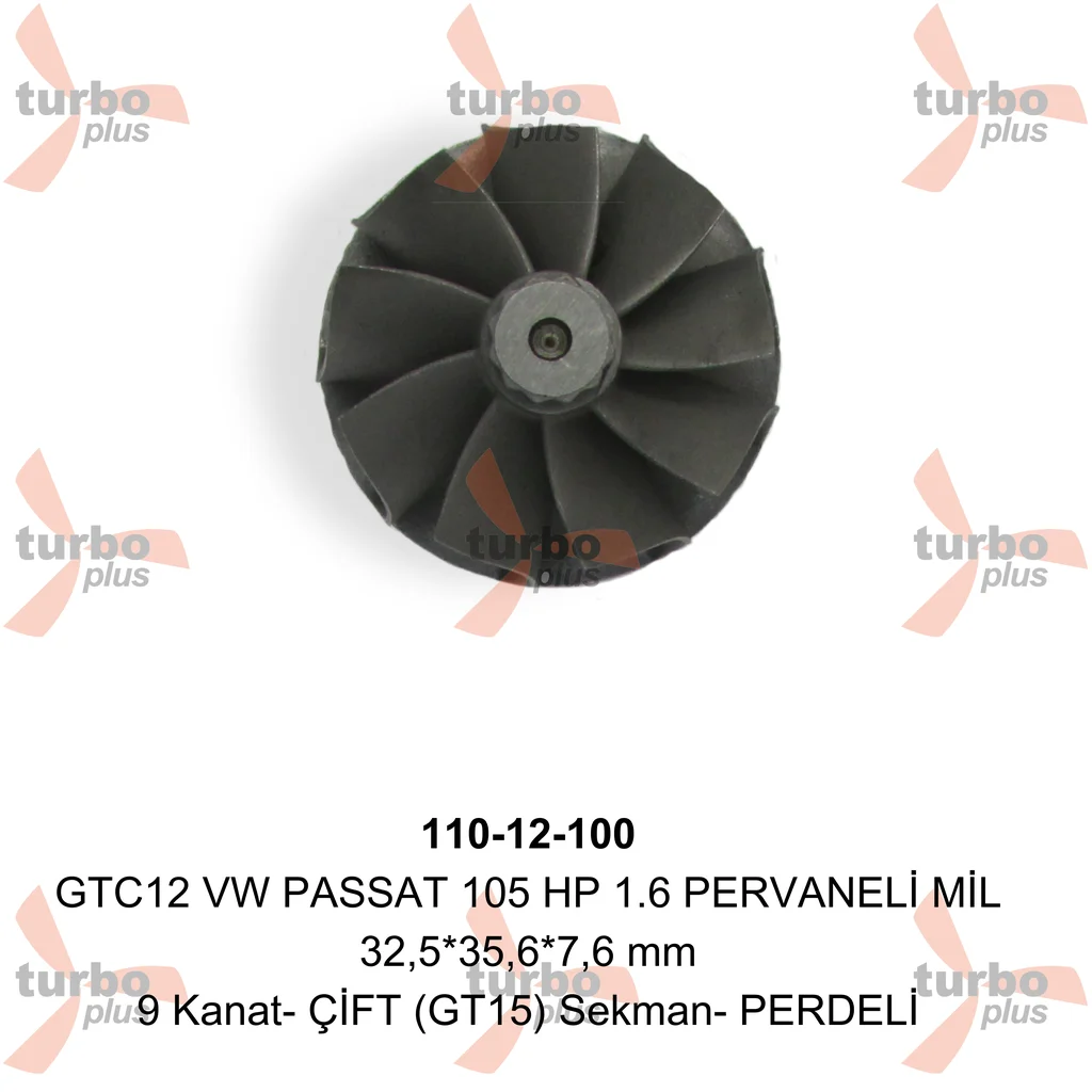 Turbo Plus | GTC12 VW PASSAT 105 HP 1.6 PERVANELİ MİL