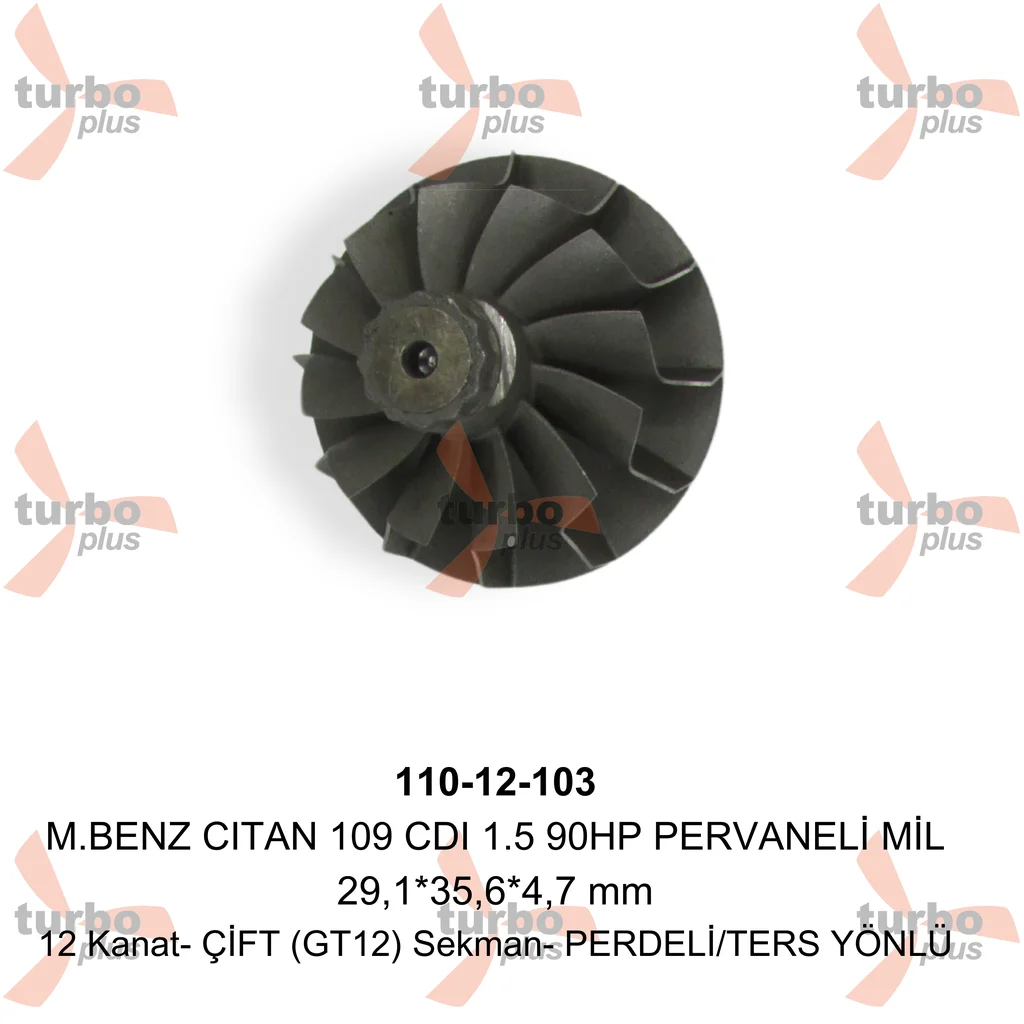 Turbo Plus | M.BENZ CITAN 109 CDI 1.5 90HP PERVANELİ MİL