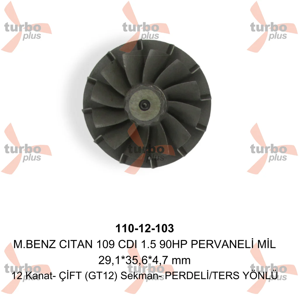 Turbo Plus | M.BENZ CITAN 109 CDI 1.5 90HP PERVANELİ MİL