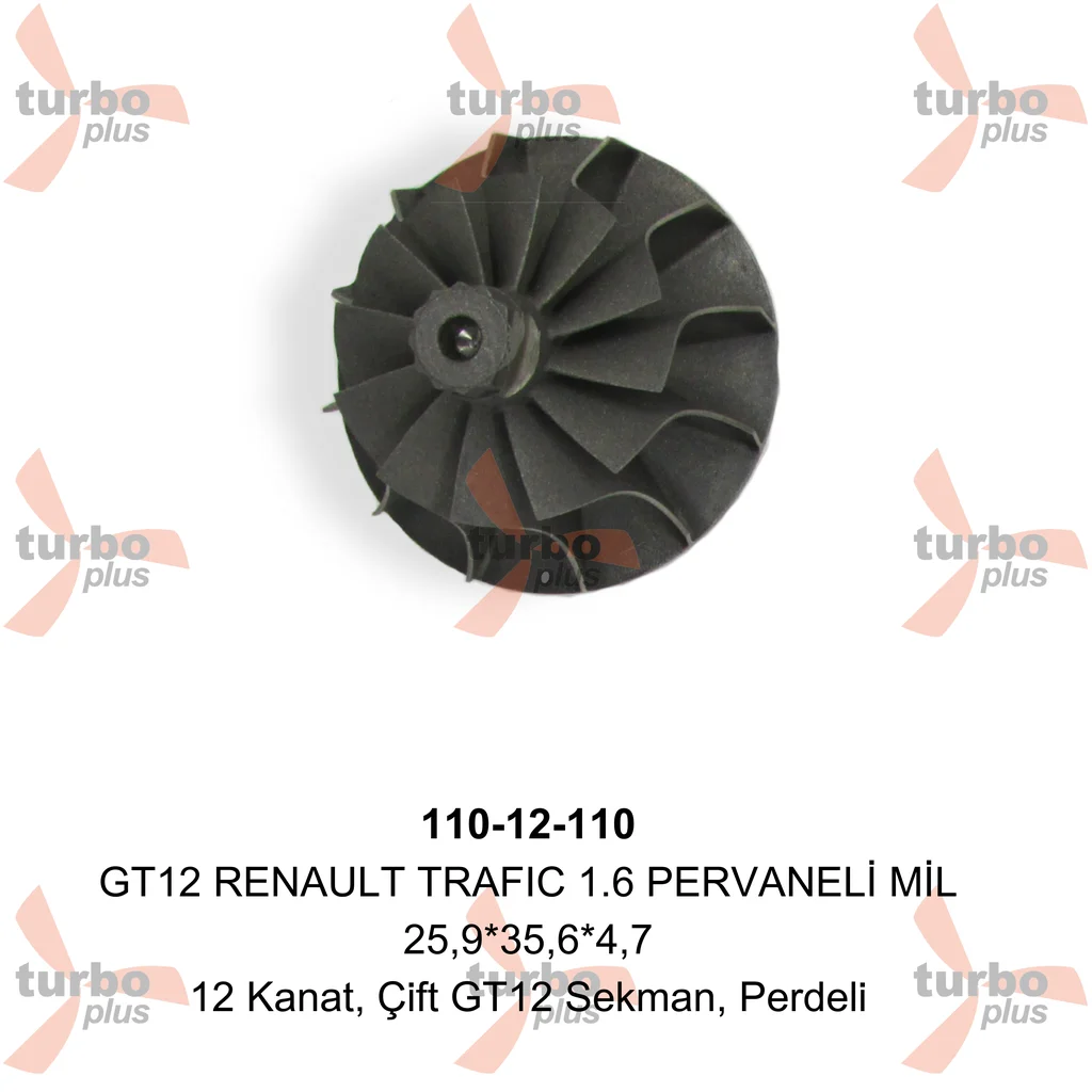 Turbo Plus | GT12 RENAULT TRAFIC 1.6 PERVANELİ MİL