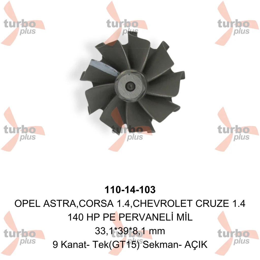 Turbo Plus | OPEL ASTRA,CORSA 1.4,CHEVROLET CRUZE 1.4 140 HP PE