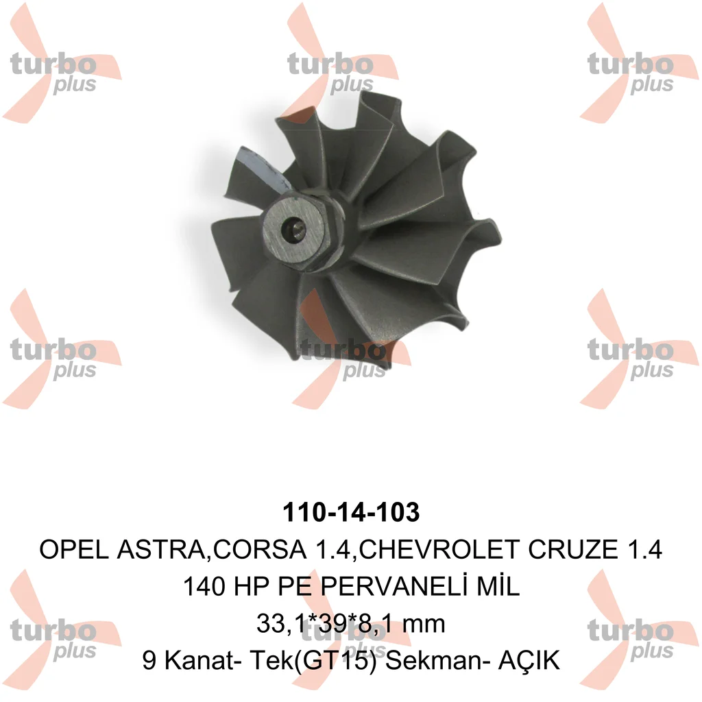 Turbo Plus | OPEL ASTRA,CORSA 1.4,CHEVROLET CRUZE 1.4 140 HP PE