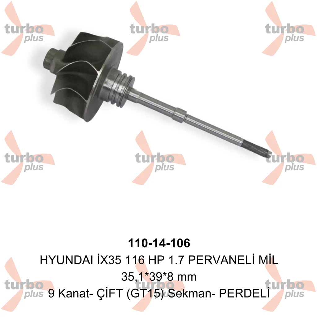 Turbo Plus | HYUNDAI İX35 116 HP 1.7 PERVANELİ MİL