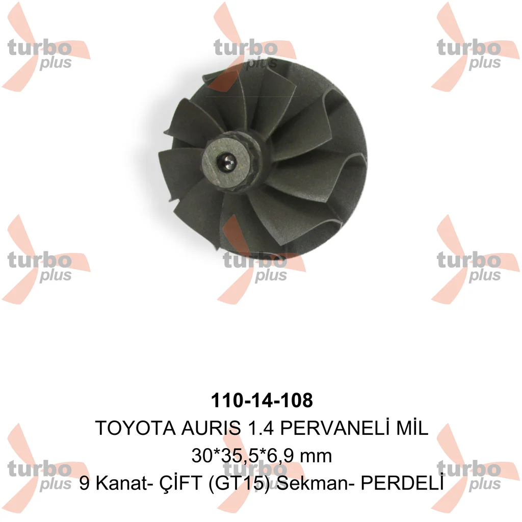 Turbo Plus | TOYOTA AURIS 1.4 PERVANELİ MİL