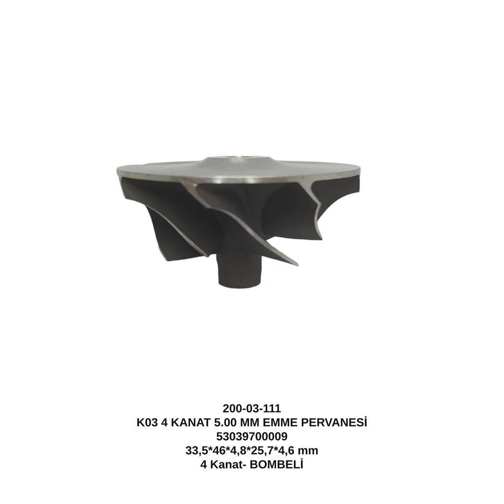 Turbo Plus | K03 4 KANAT 5.00 MM EMME PERVANESİ