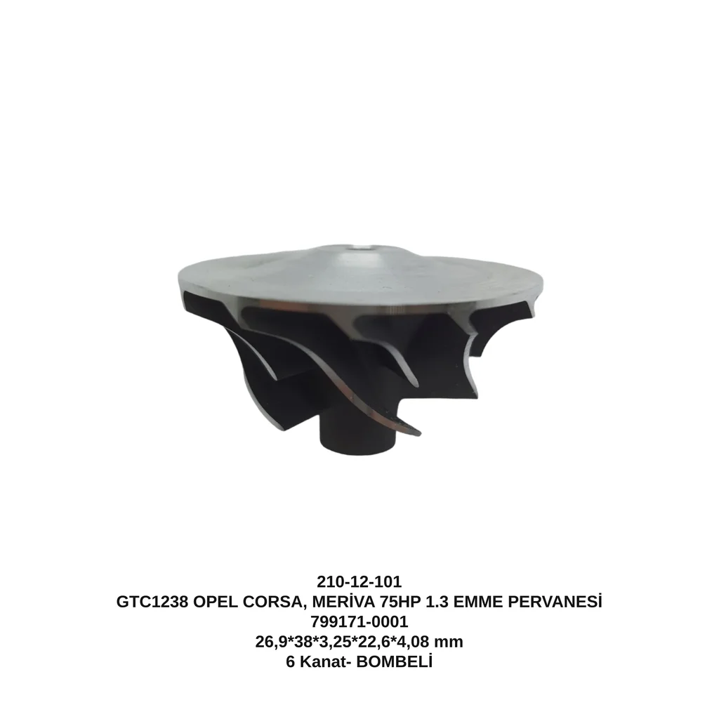 Turbo Plus | GTC1238 OPEL CORSA, MERİVA 75HP 1.3 EMME PERVANESİ